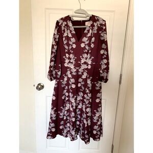 Gal Meets Glam Red and White Long Sleeve Dress